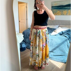 Gorgeous Printed Anthropologie Maxi Skirt (Lined)